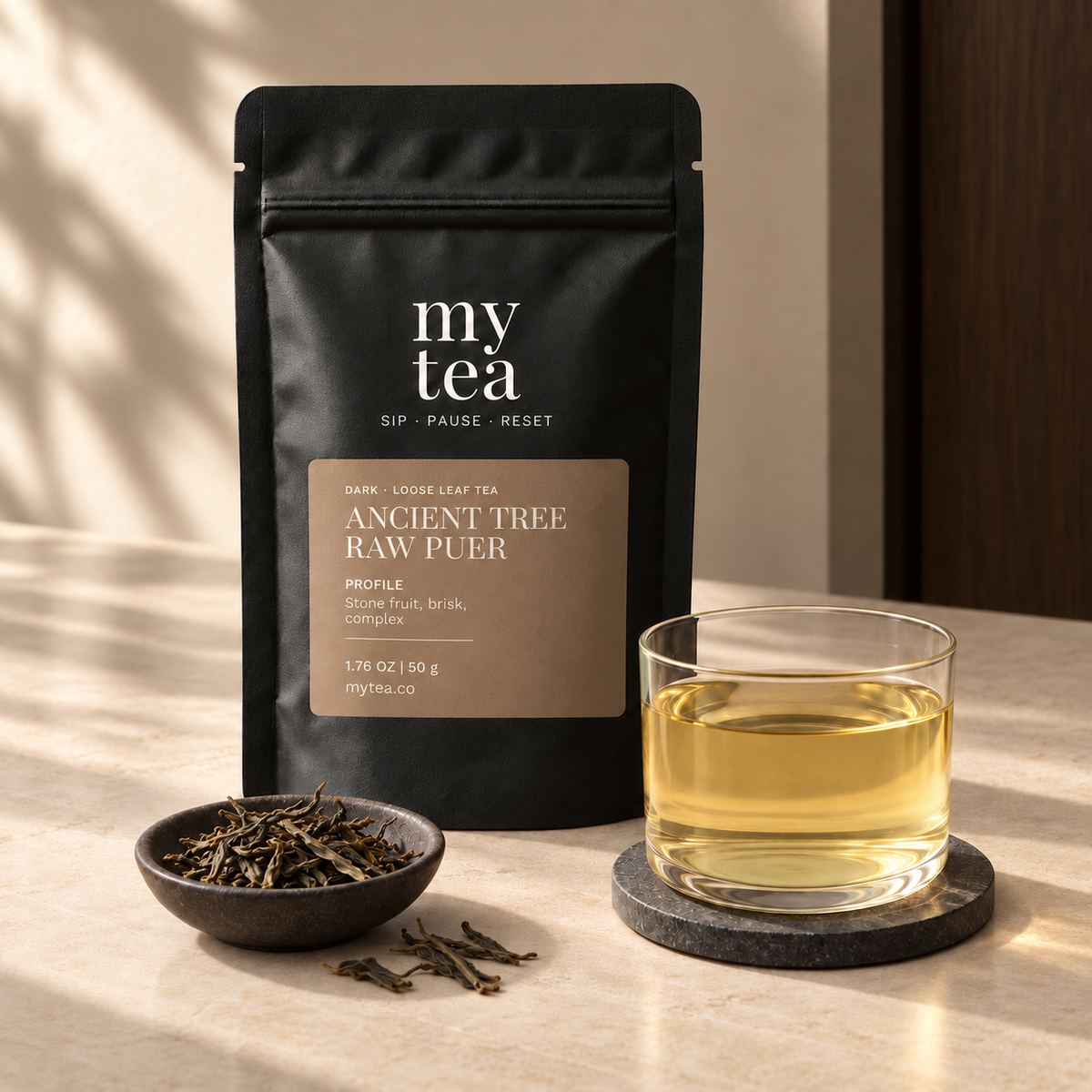 Ancient Tree Raw Puer tea composition