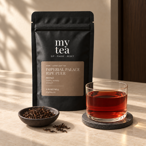 Imperial Palace Ripe Puer tea composition