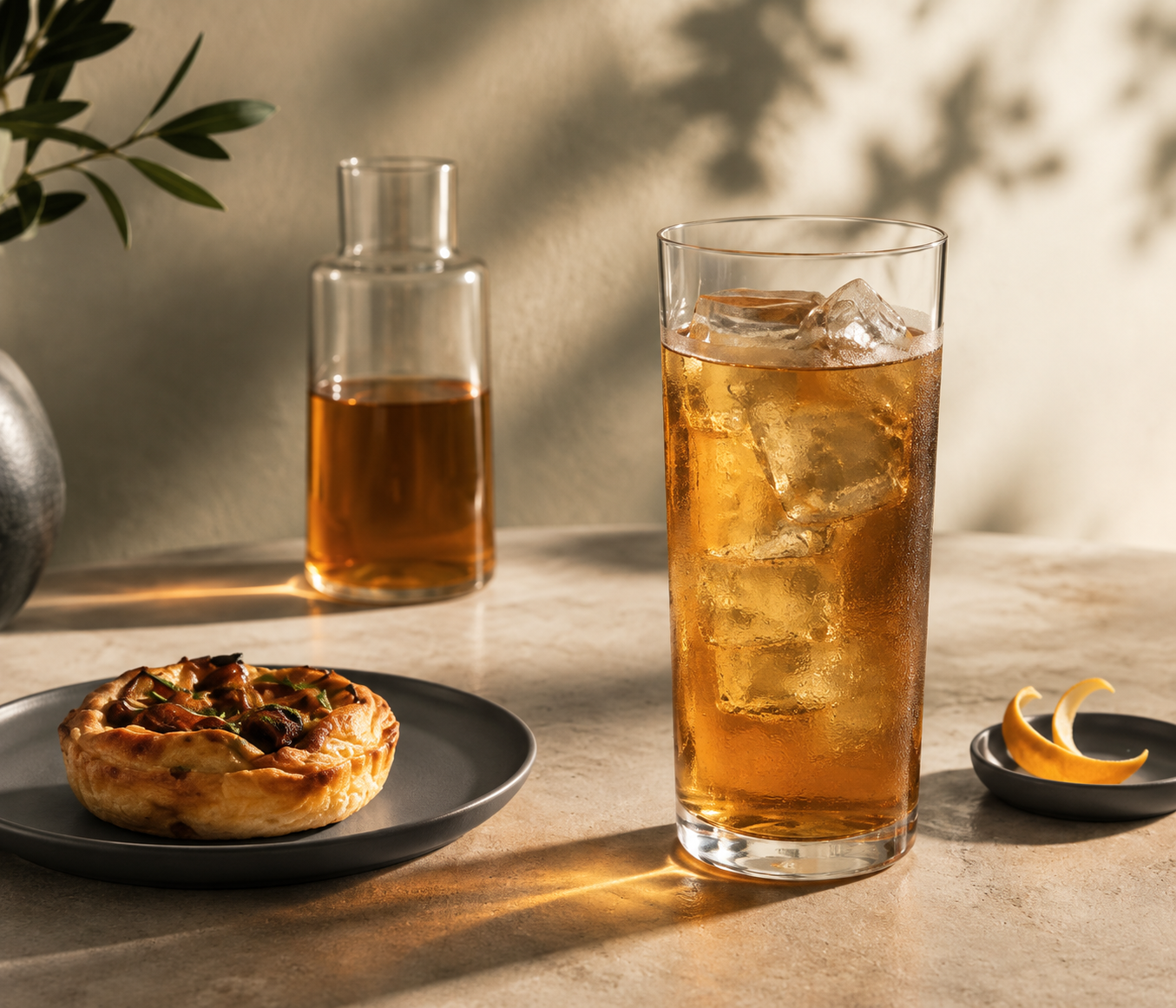 Cold tea, food pairings,
and tea-based cocktails